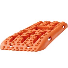 VEVOR 2PCS Traction Boards with PP for Mud Snow Sand Storage Bag Long Orange