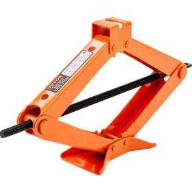 VEVOR Scissor Jack, 2.5 Ton/5512 lbs Scissor Car Jack, 3.7"-17.1" Lifting Range Scissor Lift Jack with Ratcheting Handle and L-Wrench