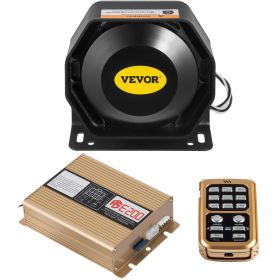 VEVOR 200W 8 Sound Loud Car Warning, Police Fire Emergency Alarm Fire Siren, 1 Horn PA Speaker MIC System Vehicle Siren