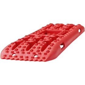 VEVOR 2PCS Traction Boards with PP for Mud Snow Sand Storage Bag Long Red