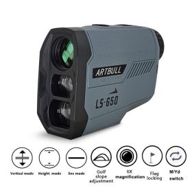 Golf Rangefinder 650m 1000m Hunting Telescope Golf Slope Adjusted Mode Flag-Lock Sport Laser Distance Meter (Color: 650m, Ships From: China)