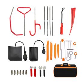 Multi-functional Car Emergency Kits Automotive Hand Tools for Outdoor (QTY: 34 pcs, Color: As pic show)